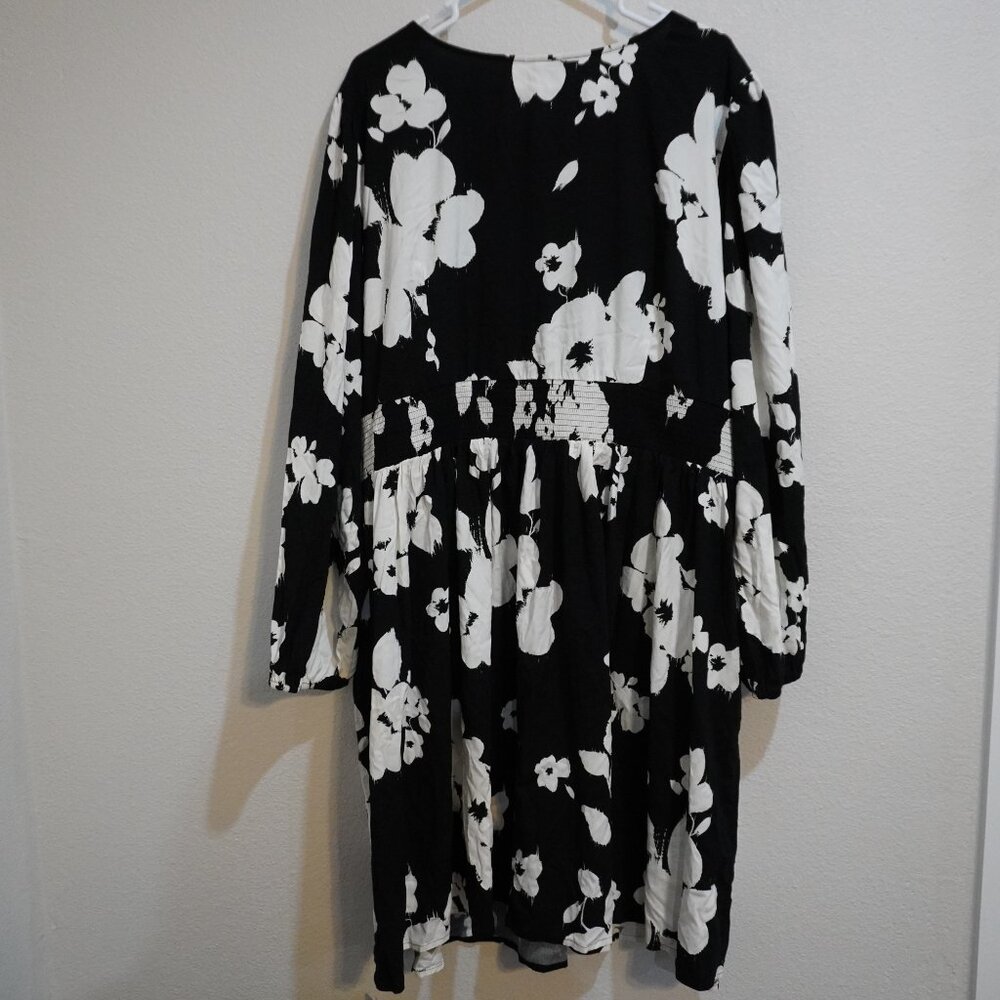 Women's Ava and Liv Soft, Long Sleeve Corset Dress - Black & White - Siz… - Picture 11 of 11